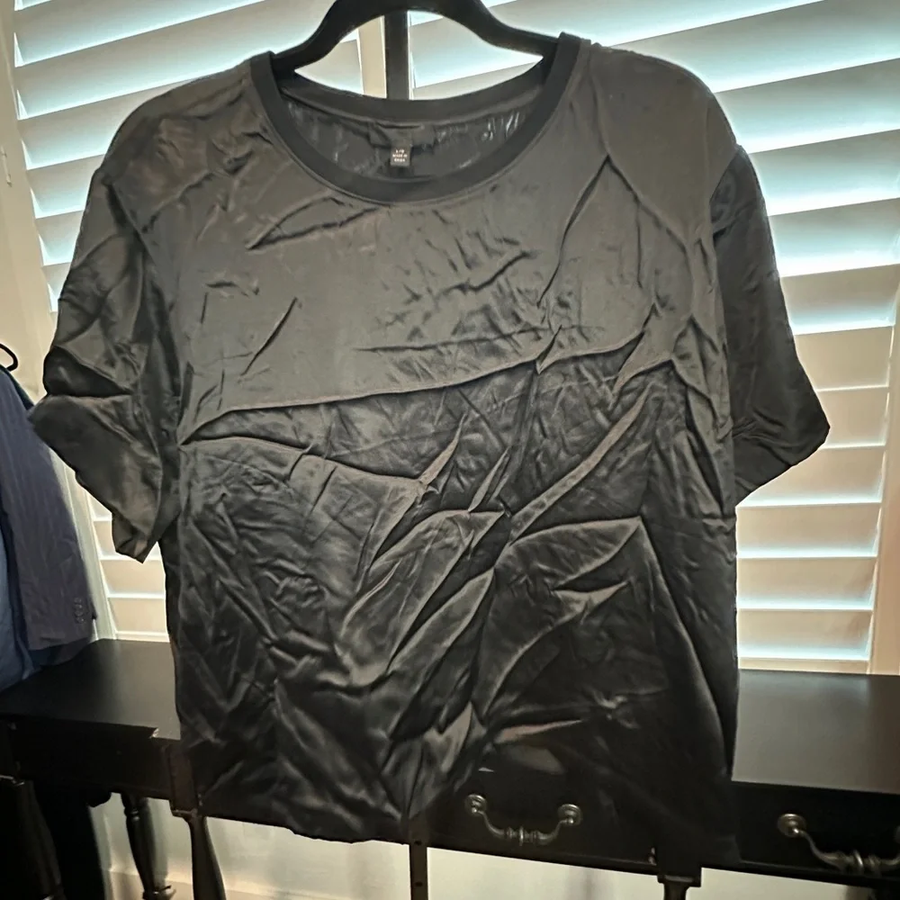 ATM | Silk Charmeuse Short Sleeve Boy Tee - Picture 3 of 5